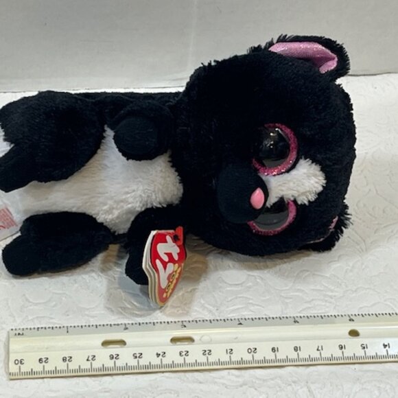 Ty Beanie Boos Collection, FLORA the Skunk, Plush Bean Bag Stuffed Animal Toy - Picture 8 of 9